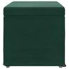 vidaXL Tabouret Vert fonc&eacute; 61 x 41 x 40 cm Velours et Bois Composite