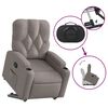 vidaXL Fauteuil inclinable taupe tissu