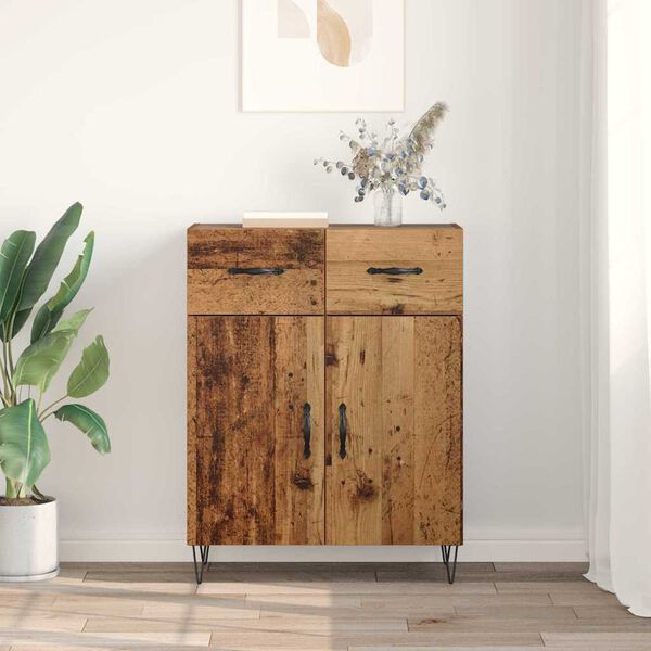 vidaXL Buffet Bois Ancien 69,5 x 34 x 90 cm Bois d'ing&eacute;nierie