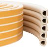 vidaXL joint de fen&ecirc;tre autocollant Blanc 14 x 12 mm 12 m Mousse EPDM