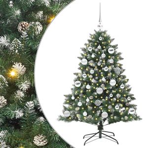 vidaXL Sapin de No&euml;l artificiel Vert 120 cm PVC, plastique et acier