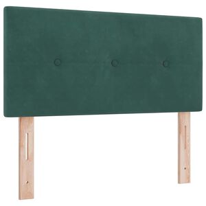 vidaXL T&ecirc;te de lit avec t&ecirc;te de lit Vert fonc&eacute; 80 cm Cuir synth&eacute;tique