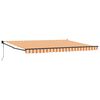vidaXL Auvent r&eacute;tractable Jaune et Orange 450 x 300 x 165 cm
