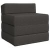 vidaXL Canap&eacute;-lit pliable Gris fonc&eacute; 200 x 70 x 10 cm Tissu