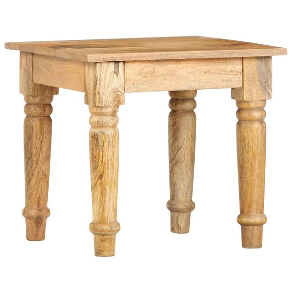 vidaXL Table d'appoint 43 x 43 x 40 cm Bois de manguier massif