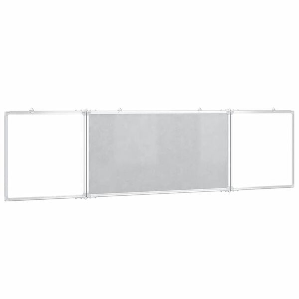 vidaXL Tableau blanc magn&eacute;tique pliable 160x40x1,7 cm aluminium