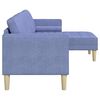 vidaXL Ensemble de Canap&eacute;s avec coussin Bleu denim Polyester