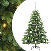 vidaXL Sapin de Noël artificiel avec 150 LED Vert 120 cm PE et PVC