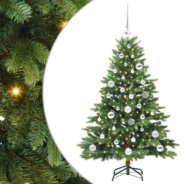 vidaXL Sapin de Noël artificiel avec 150 LED Vert 120 cm PE et PVC