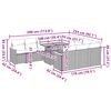 vidaXL Ensemble de canap&eacute;s de jardin 11 pcs et coussins rotin acacia