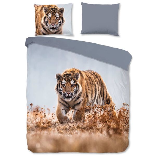Good Morning Housse de couette TIGER 240x200/220 cm Multicolore