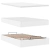vidaXL Cadre de lit ottoman avec matelas blanc 120x190 cm similicuir