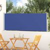 vidaXL Auvent lat&eacute;ral r&eacute;tractable de patio 100x300 cm Bleu