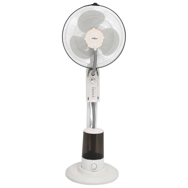 vidaXL Ventilateur brumisateur sur pied 3 vitesses Blanc