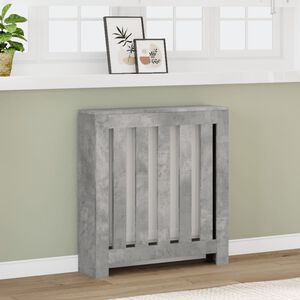 vidaXL Cache-radiateur gris b&eacute;ton 78x20x82 cm bois d'ing&eacute;nierie