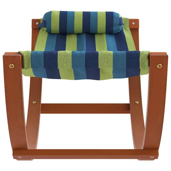 vidaXL Hamac &agrave; bascule pour enfants bleu et vert tissu