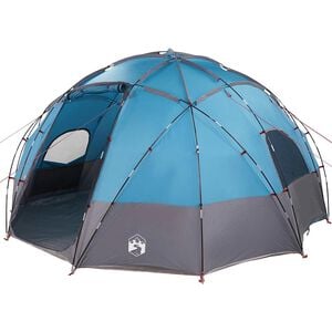 vidaXL Tente D&ocirc;me avec toit Bleu 475 x 475 x 235 cm taffetas
