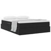 vidaXL Lit avec rangement et matelas Noir 140 x 190 cm Velours