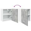vidaXL Armoire suspendue "Lyon" Gris béton 50 x 31 x 60 cm Bois d'ingénierie