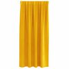 vidaXL Rideaux occultants 2 pcs Jaune moutarde 140 x 175 cm Velours