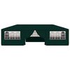 vidaXL Tente de réception avec parois latérales 4x9 m Vert 90 g/m²