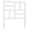 vidaXL T&ecirc;te de lit Blanc 81x4x104 cm Bois massif de pin