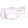 vidaXL Meuble TV avec tiroir Ch&ecirc;ne artisanal 100 x 34,5 x 44,5 cm
