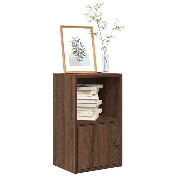 vidaXL Biblioth&egrave;que ch&ecirc;ne marron 31x24x52 cm bois d'ing&eacute;nierie