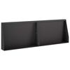 vidaXL Mur de sout&egrave;nement 2 pc 60 x 12 x 40 cm Acier Noir