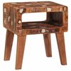 vidaXL Table d'appoint Marron 40 x 32 x 46 cm Bois Recycl&eacute; Solide