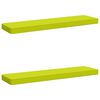 vidaXL Coussins de banc 2 pi&egrave;ces VUGHT 2 pcs 100 % polyester Vert vif.
