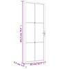 vidaXL Porte int&eacute;rieure 83x201,5 cm Blanc Verre ESG et aluminium