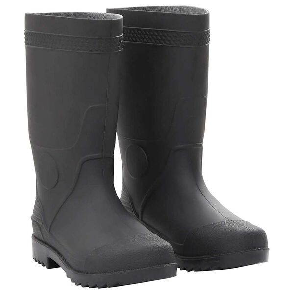 vidaXL Bottes de pluie noir taille 39 PVC