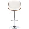 vidaXL Tabouret de bar Blanc Similicuir