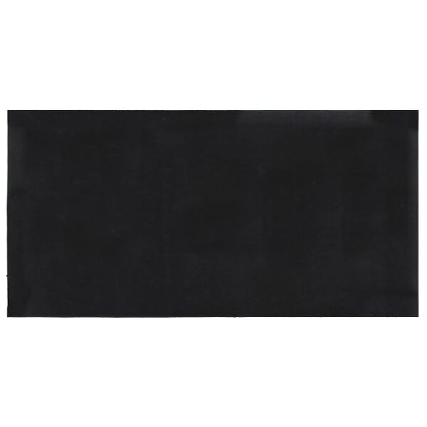 vidaXL Tapis de porte gris fonc&eacute; 100x200 cm fibre de coco touffet&eacute;
