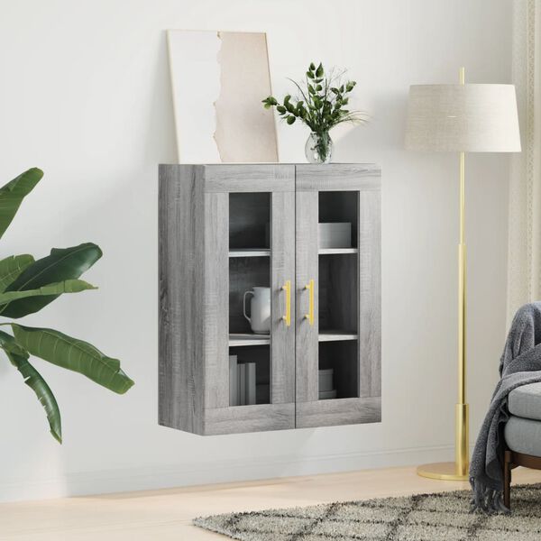vidaXL Armoire murale sonoma gris 69,5x34x90 cm