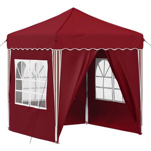 vidaXL Tente de f&ecirc;te pop-up Bordeaux 195 x 195 x 245 cm Tissu Oxford