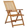 vidaXL Chaises inclinables de jardin lot de 3 Bois solide d'acacia
