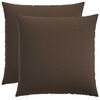 vidaXL Coussin de jet&eacute; 2 pc HEERLEN Taupe 60 x 60 cm Tissu