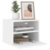 vidaXL Meubles TV muraux 2 pcs blanc 40x30x30 cm bois d'ing&eacute;nierie