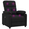 vidaXL Fauteuil de massage Noir Tissu