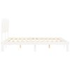 vidaXL Cadre de lit sans matelas blanc 160x200 cm bois de pin massif