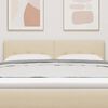 vidaXL T&ecirc;te de lit r&eacute;glable en hauteur Cr&egrave;me 144 cm tissu