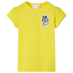 T-shirt pour enfants jaune vif 140
