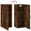 vidaXL Armoire murale ch&ecirc;ne fum&eacute; 34,5x34x90 cm