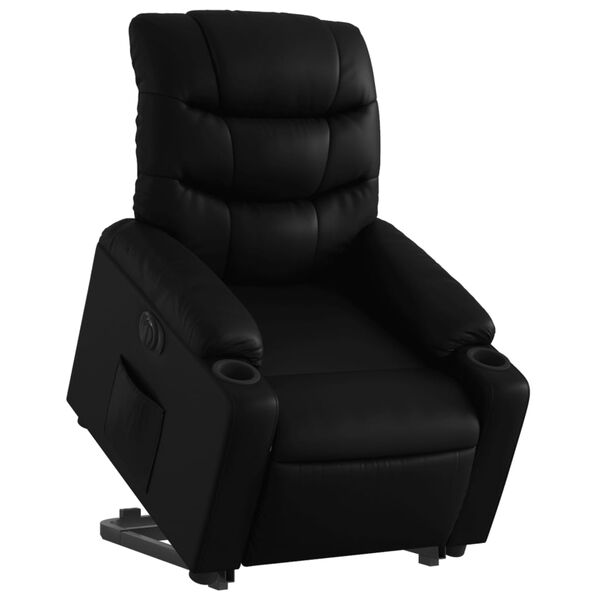 vidaXL Fauteuil inclinable &eacute;lectrique noir similicuir