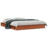 vidaXL Cadre de lit sans matelas cire marron 150x200cm bois pin massif