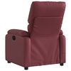 vidaXL Fauteuil de massage inclinable &eacute;lectrique rouge bordeaux