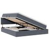 vidaXL Lit de Rangement Gris fonc&eacute; 180 x 200 cm Velours