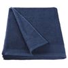 vidaXL Serviettes à main 5 pcs Coton 450 g/m² 50x100 cm Bleu marine